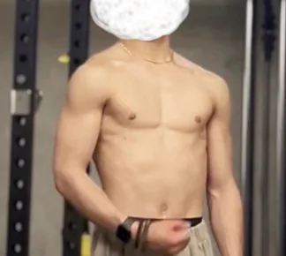 30代男性のトレーニング後の身体
