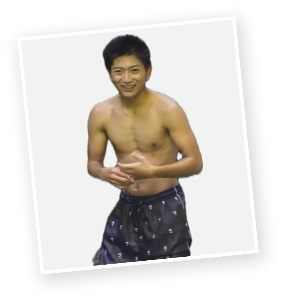 トレーニングを始める前の中元陸